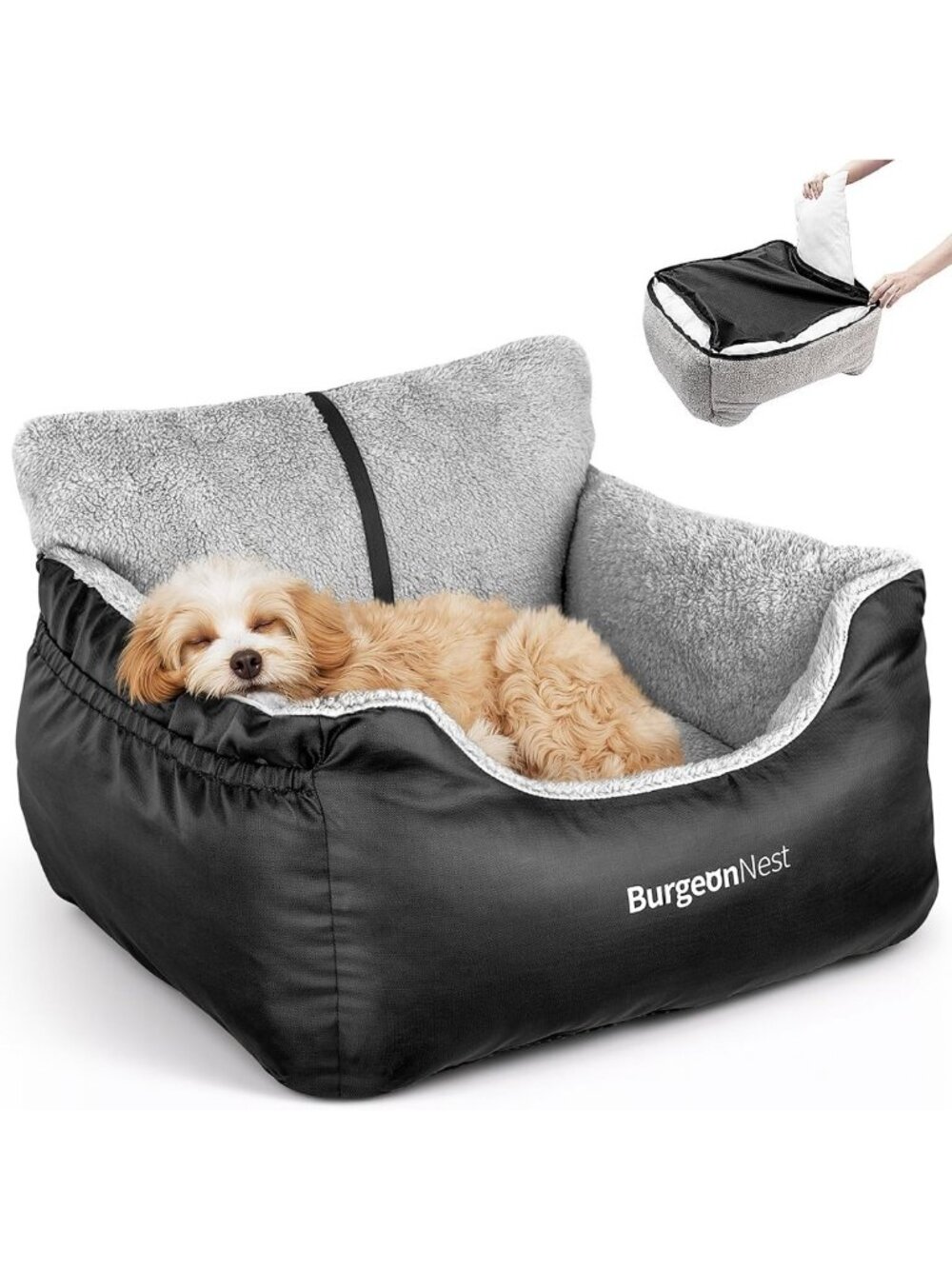 Cozy Dog Car Seat for Small Pets Under 25 lbs - Safe, Comfortable & Stylish